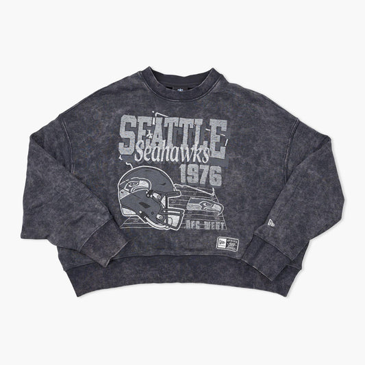 Seattle Seahawks Women's 1976 Vintage Wash Crewneck