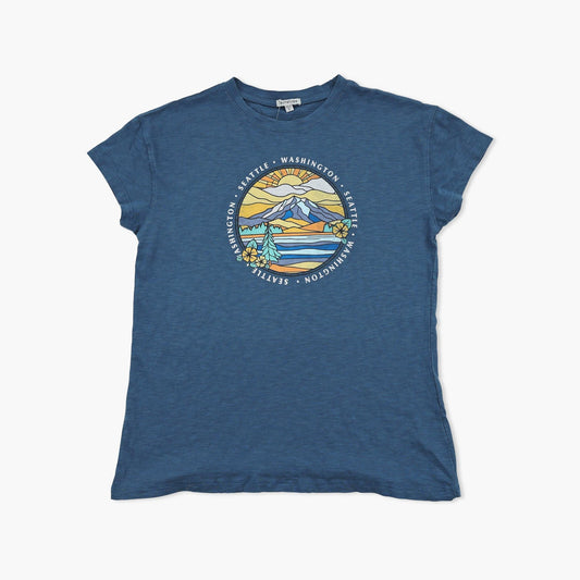 Glass Houses Aegean Blue Seattle Womens T-Shirt