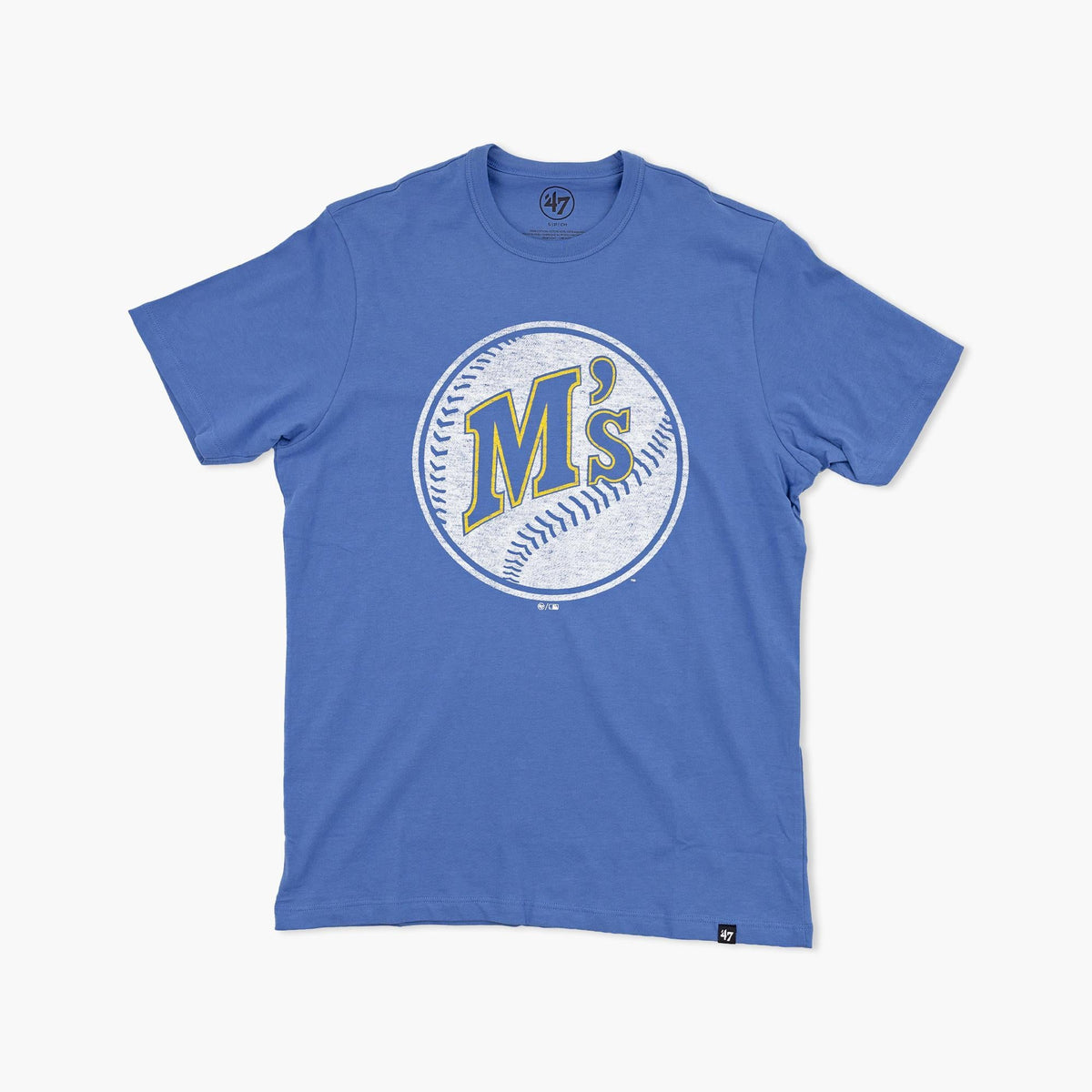 Seattle Mariners Cadet Blue Baseball Logo T-Shirt