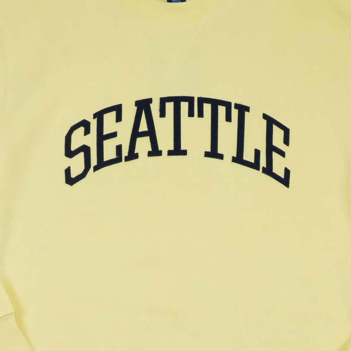 Seattle Applique Butter Big Cotton Crewneck