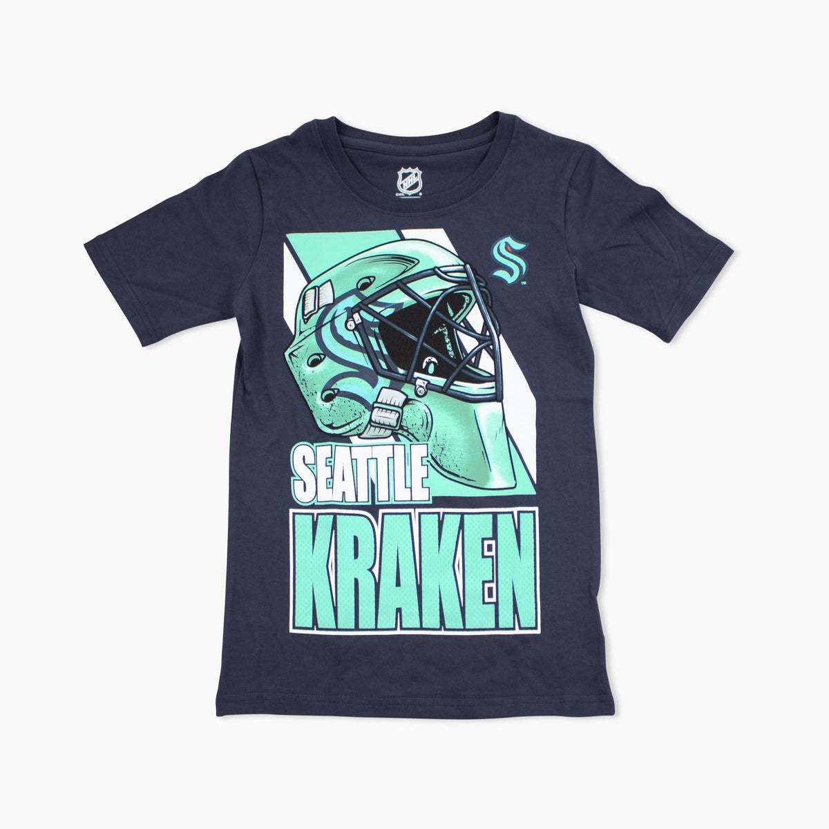 Seattle Kraken Bucket Head Youth Navy T-Shirt