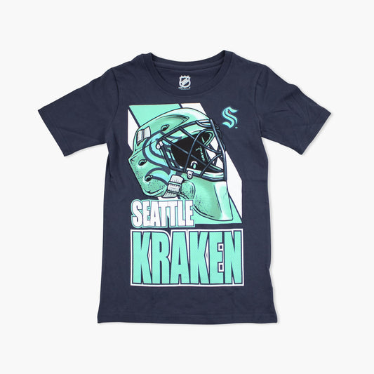 Seattle Kraken Bucket Head Youth Navy T-Shirt