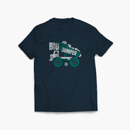 Big Dumper Truck Navy T-Shirt