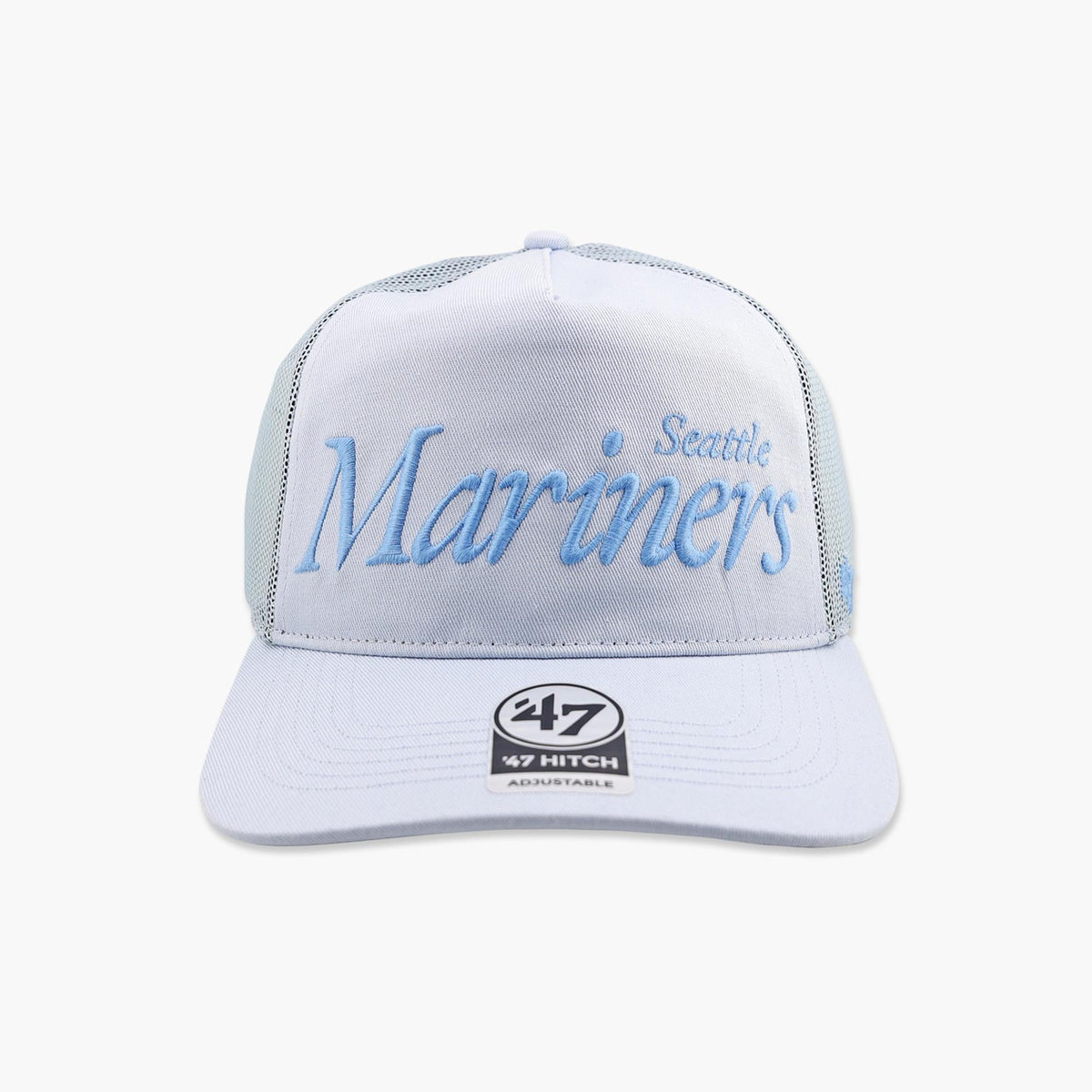 Seattle Mariners Pastel Blue Script Hitch Snapback