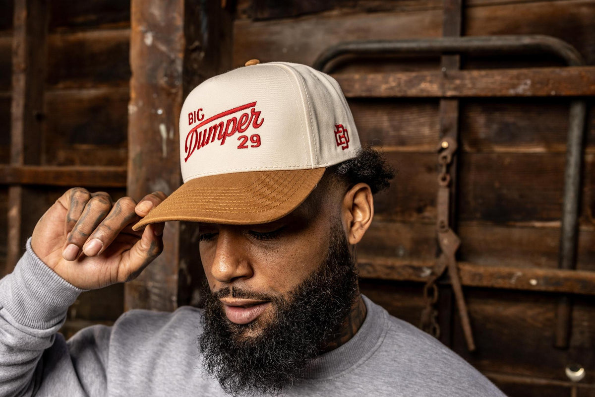 The Big Dumper Gameday Two Tone Cream/Tan Hat, Big Dumper Collection