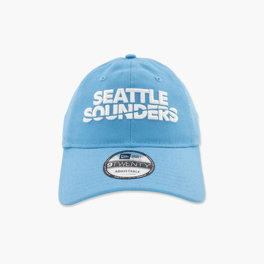 Seattle Sounders Light Blue Wordmark Adjustable Hat
