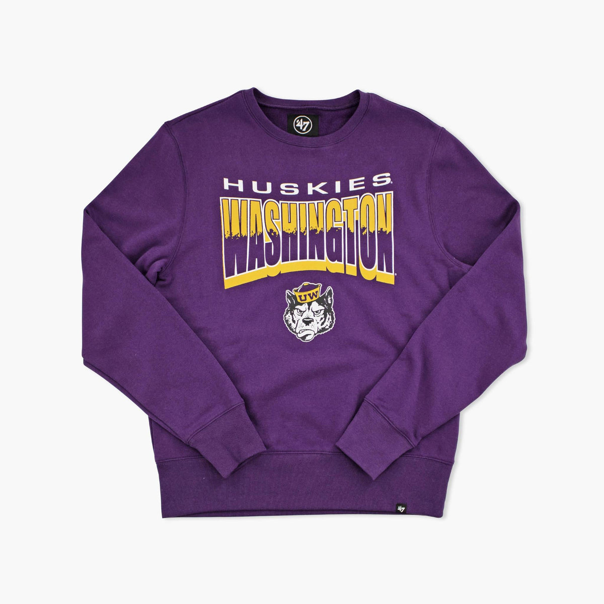 Washington Huskies Brush By Headline Crewneck