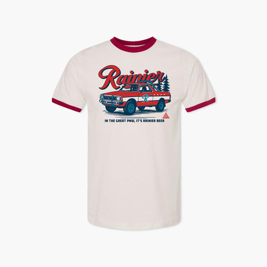 Rainier Beer Brat Pack Ringer T-Shirt