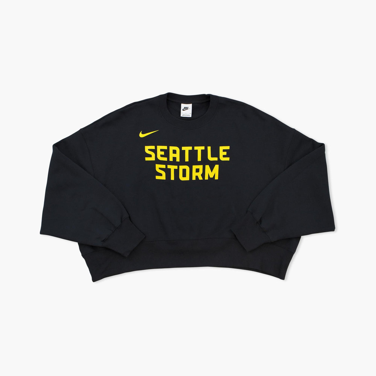 Seattle Storm Women's Black Phoenix Fleece Crewneck