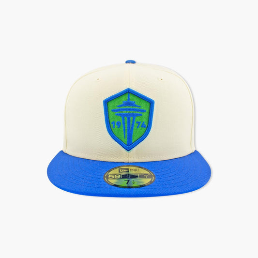 Seattle Sounders Cream Fitted Hat