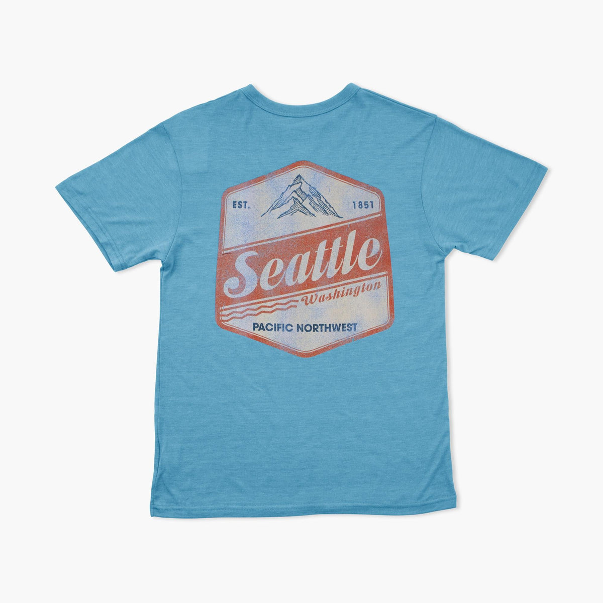 Badge Of Honor Powder Blue Seattle T-Shirt