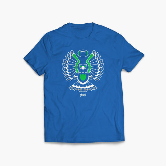 Touchdown Hawk Retro Royal T-Shirt