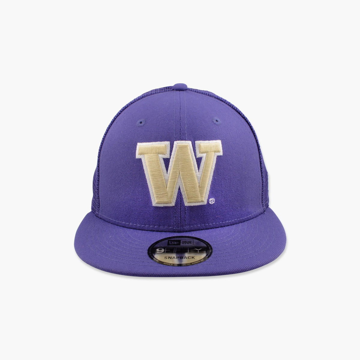 Washington Huskies Purple Primary Logo Flat Bill Trucker Snapback