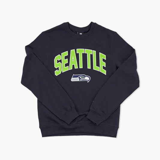 Seattle Seahawks Navy Action Crewneck