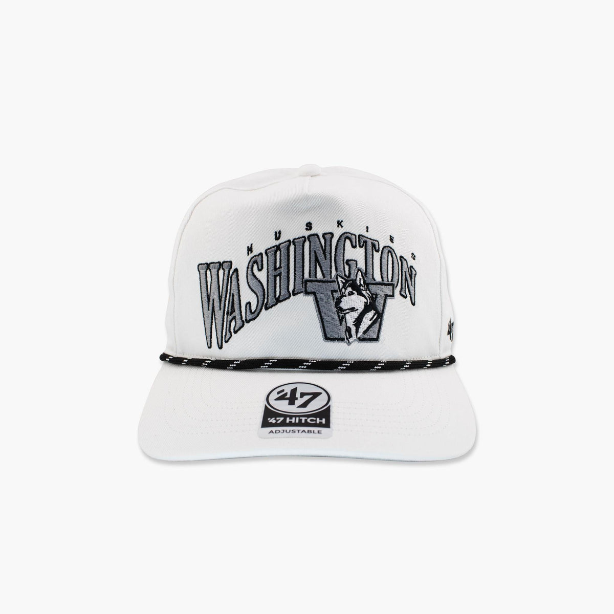 Washington Huskies Wave Speckle White Hitch Snapback