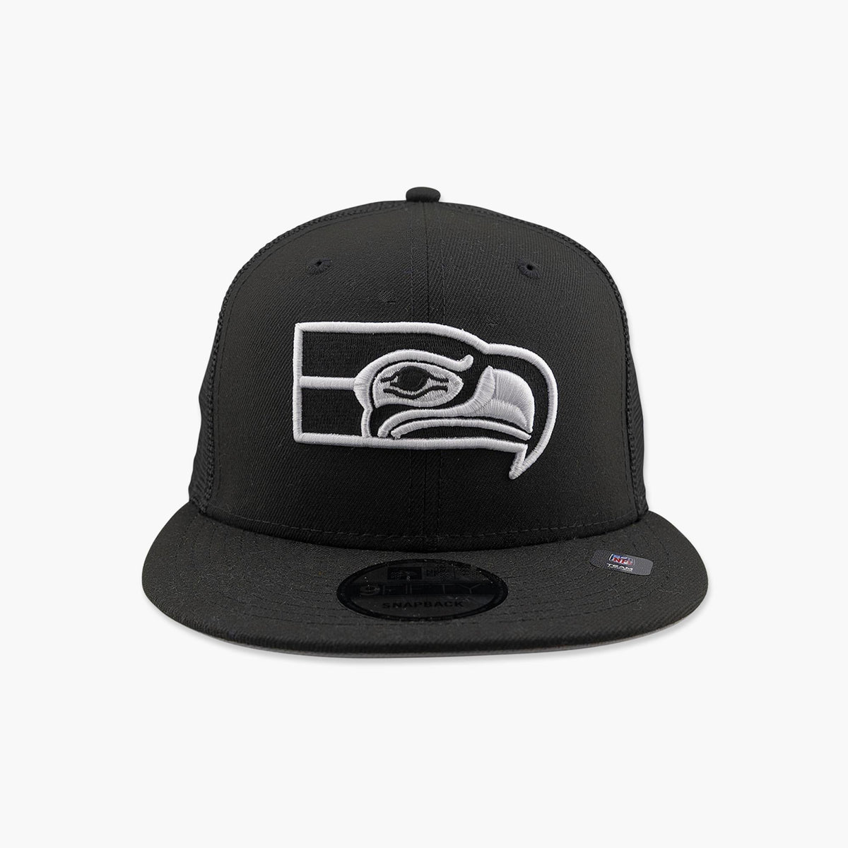 Seattle Seahawks Black Throwback Trucker Snapback