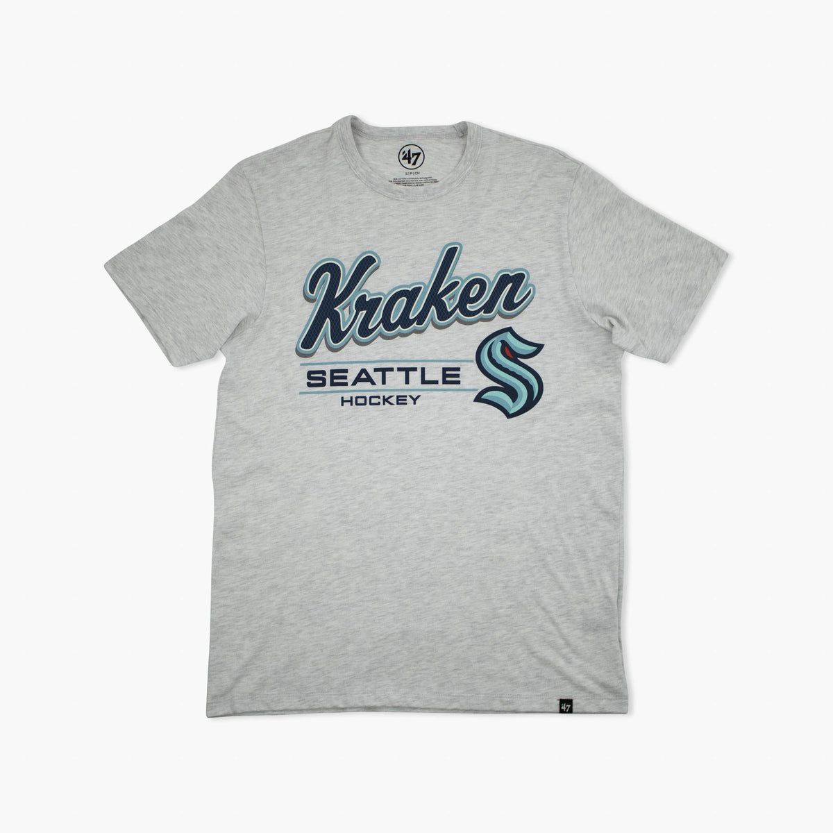 Seattle Kraken Relay Grey Empty Net T-Shirt