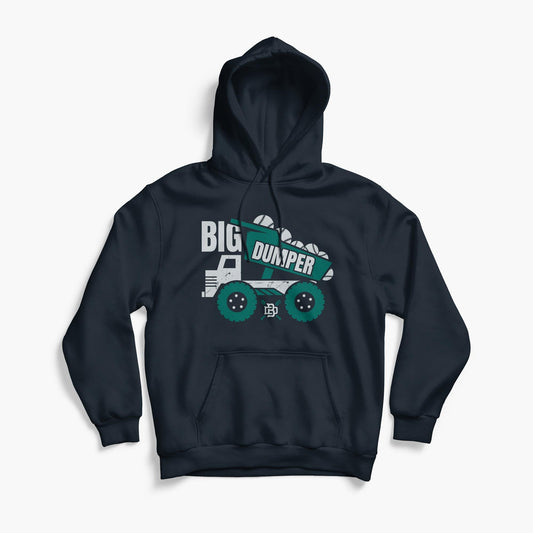 Big Dumper Truck Navy Hoodie