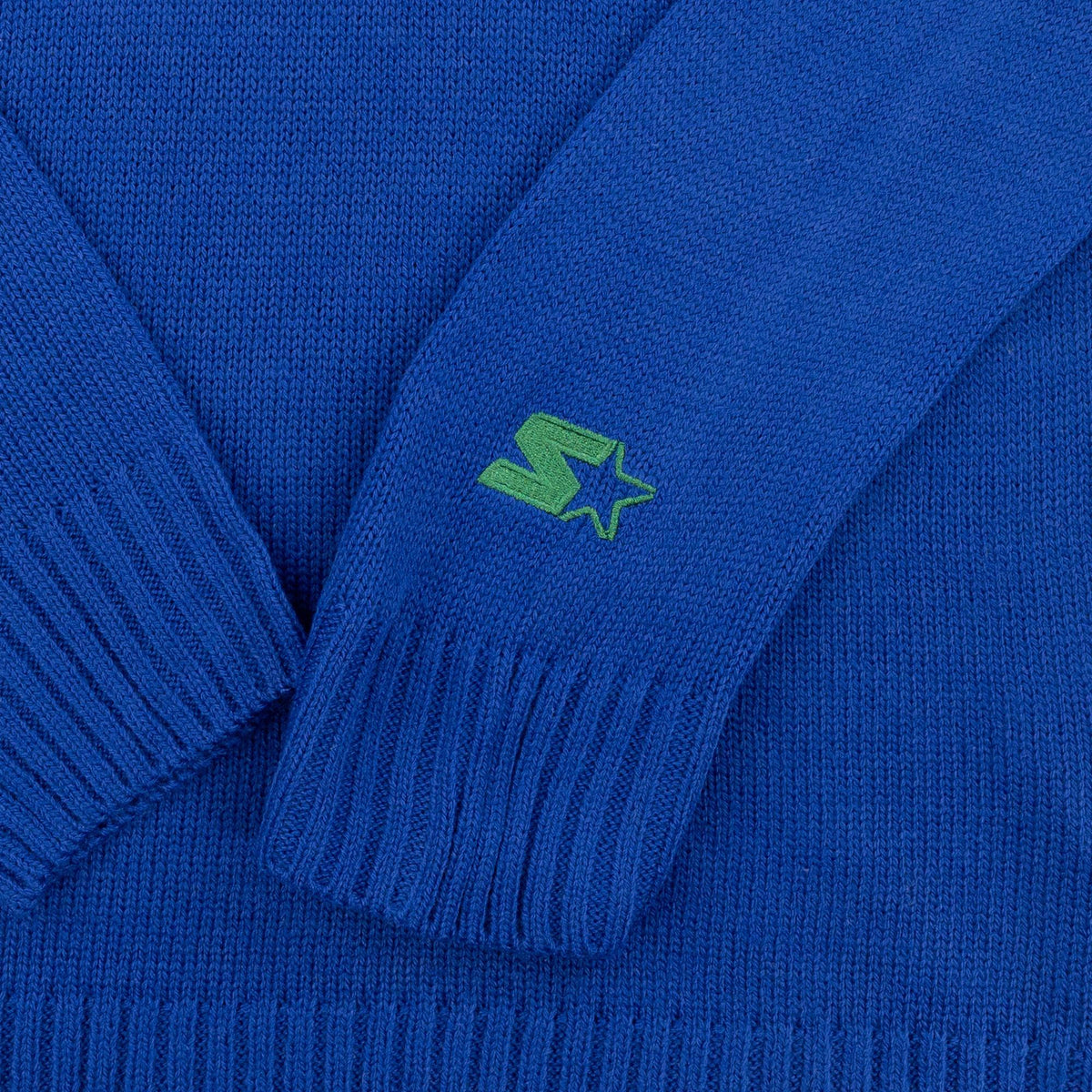 Seattle Seahawks Royal Sleeve Stripe Knit Sweater