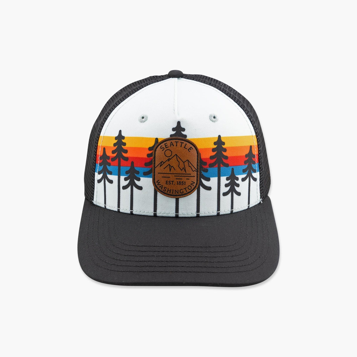 Wild By Nature Sunset/Black Youth Trucker Hat