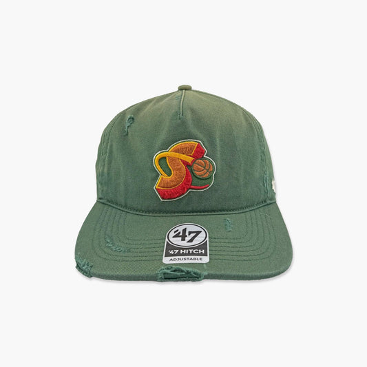 Seattle SuperSonics Vintage Worn Orbit Hitch Snapback