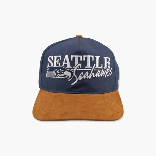 Seattle Seahawks Navy Scribe Line Hitch Snapback