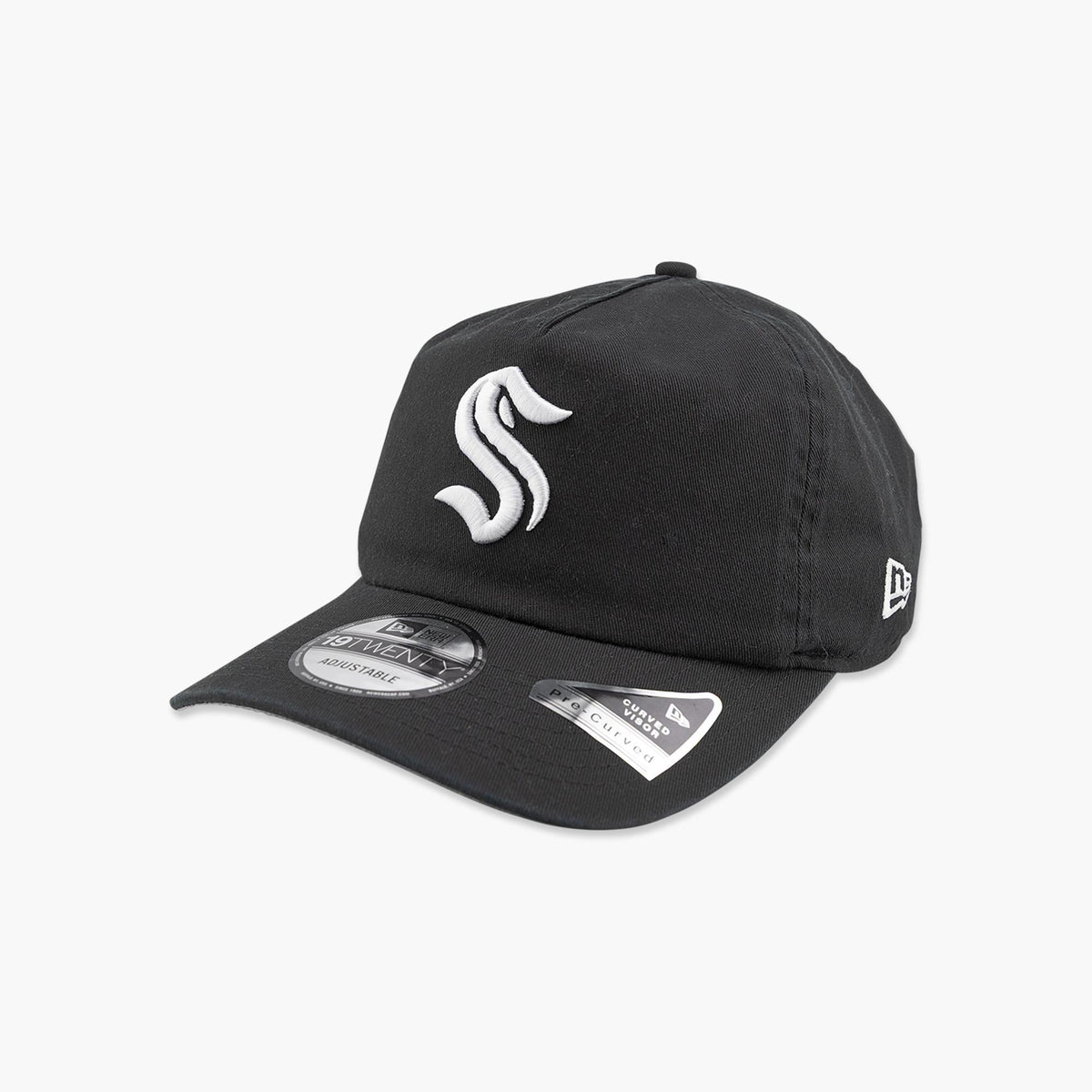 Seattle Kraken Black Unstructured Snapback