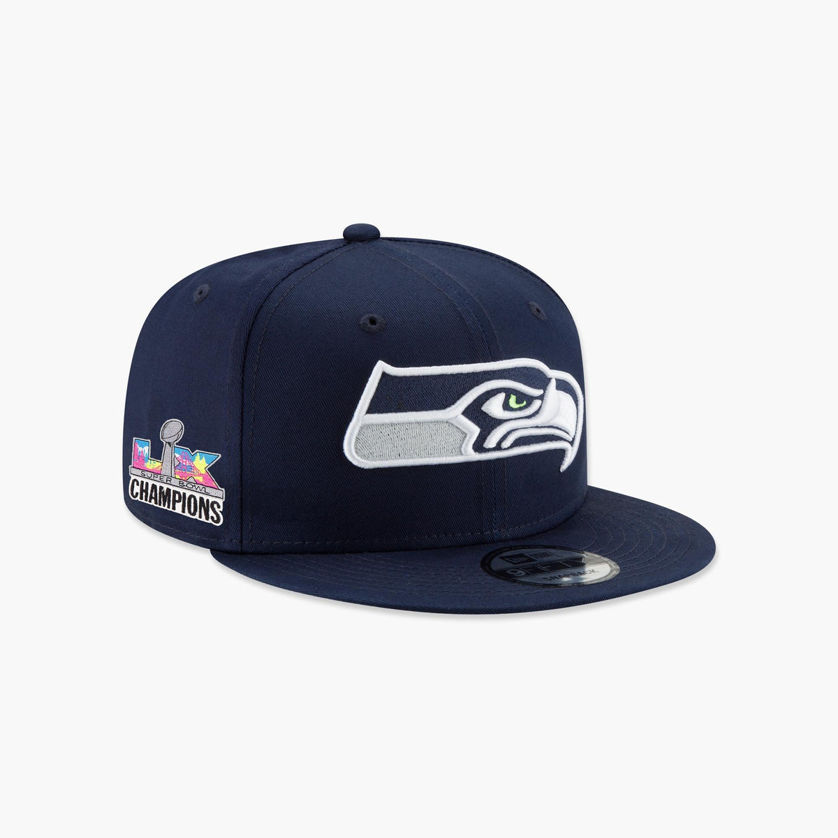 Seattle Seahawks Super Bowl LX Champions Side Patch Navy Snapback