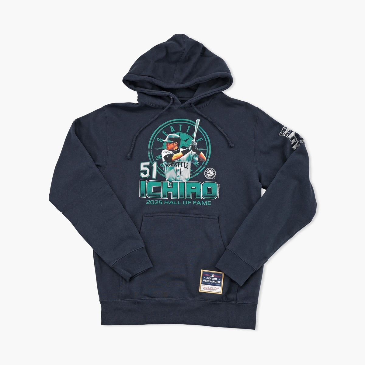 Seattle Mariners Navy Ichiro Suzuki HOF Hitter Hoodie