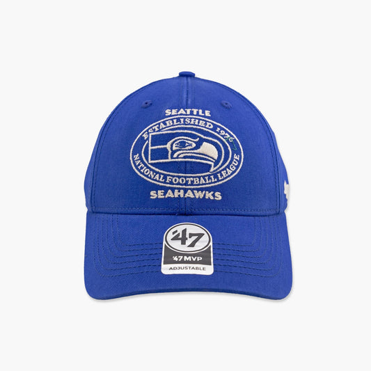 Seattle Seahawks Royal Circle Tone MVP Adjustable Hat