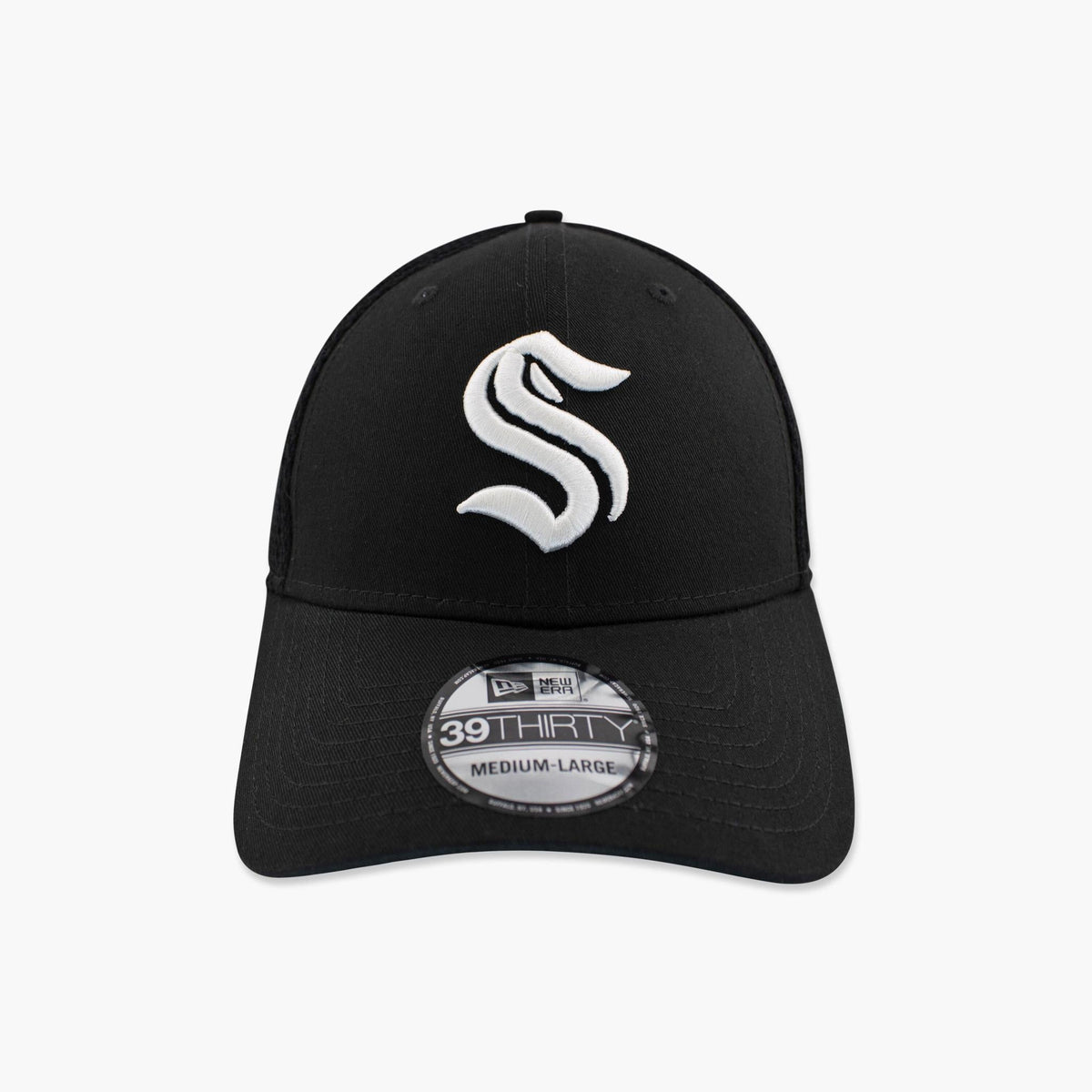 Seattle Kraken Black Mesh FlexFit Hat
