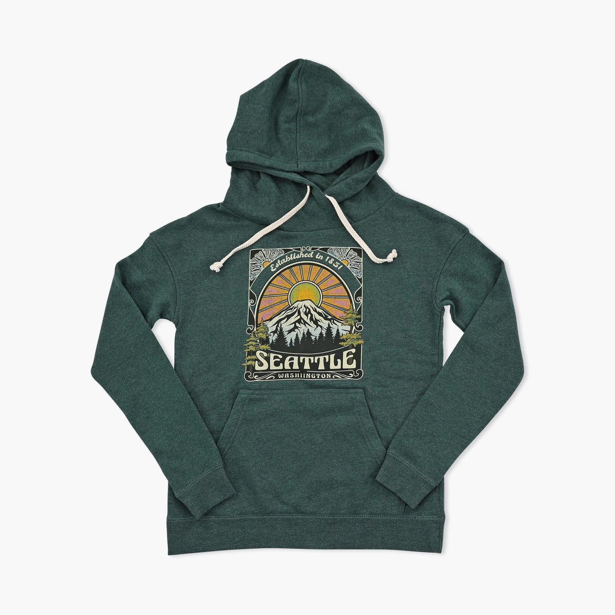 Chasing the Dream Basil Seattle Womens Hoodie