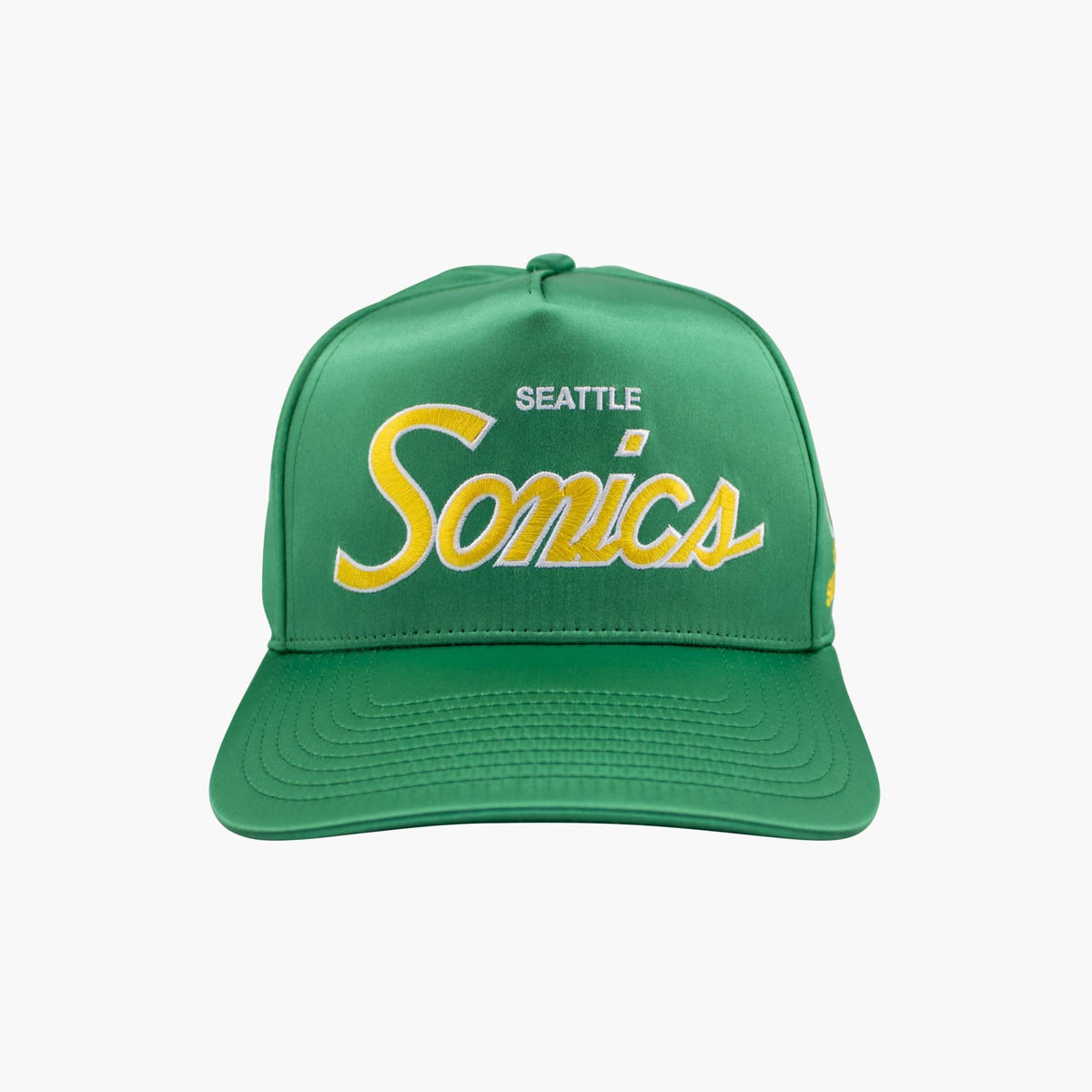 Seattle SuperSonics Satin Script Pro Crown Snapback