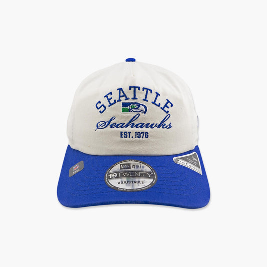 Seattle Seahawks Throwback Stacked Cream Snapback