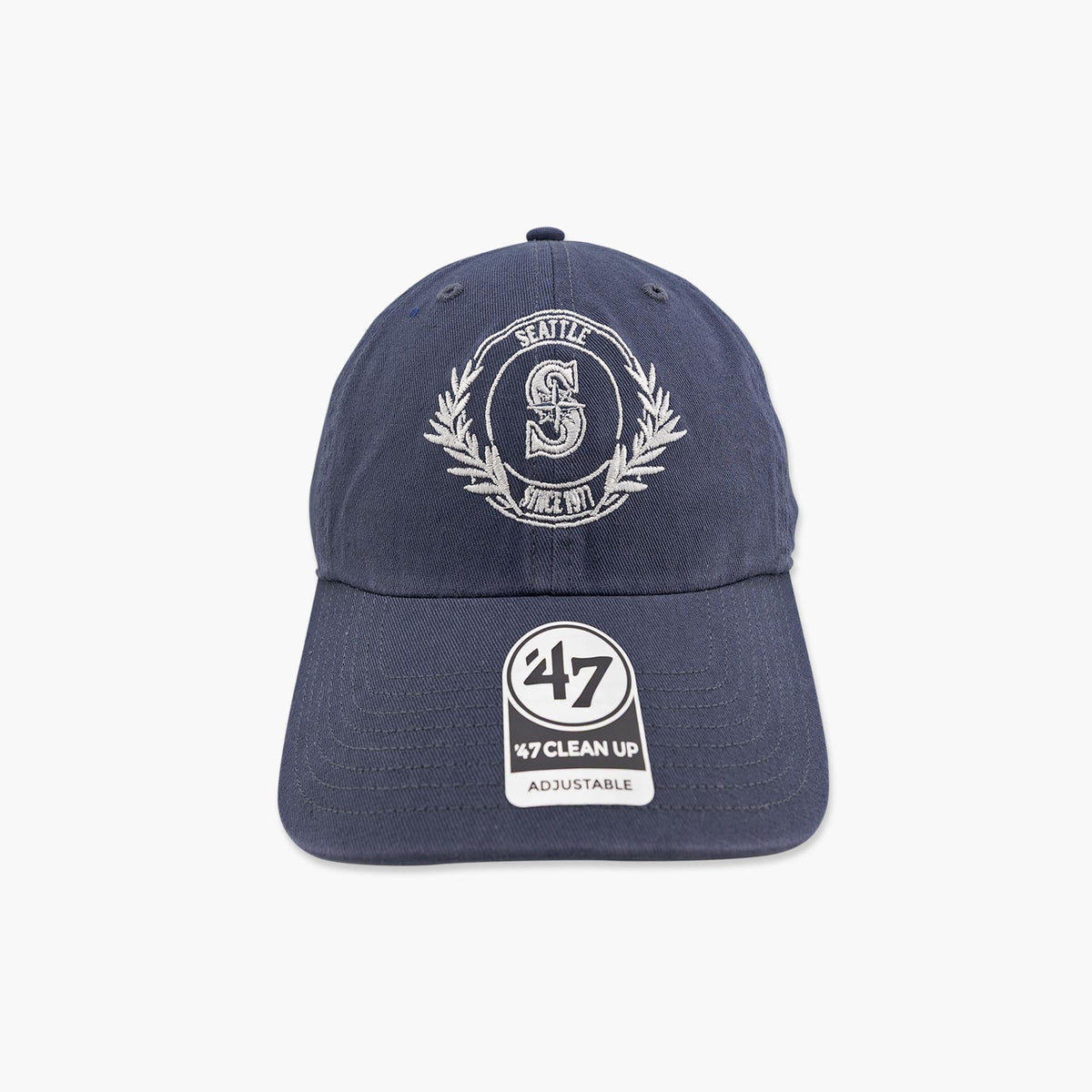 Seattle Mariners Vintage Navy Laurel Women's Clean Up Adjustable Hat