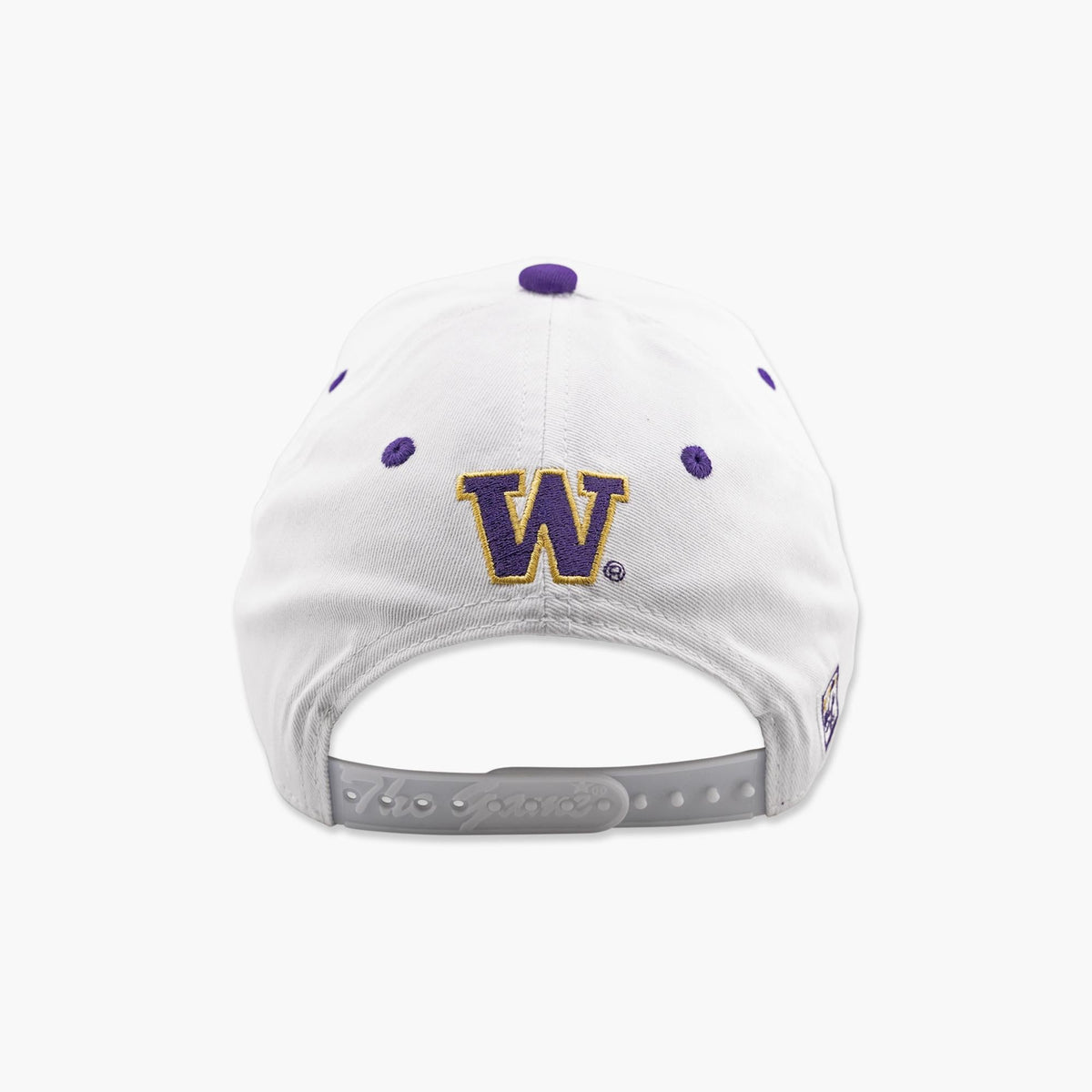 Washington Huskies White Bar Snapback
