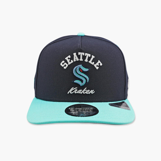 Seattle Kraken Arched Classic A-Frame Snapback