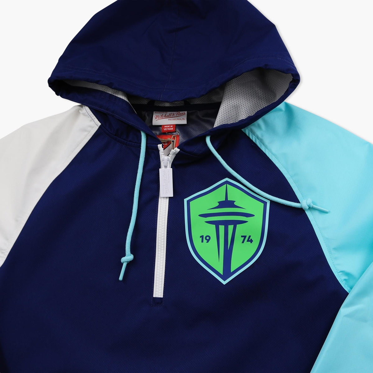 Seattle Sounders 1/4 Zip Anorak Windbreaker Jacket
