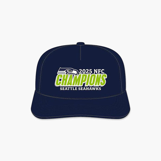 Seattle Seahawks NFC Conference Champions Navy Hitch Snapback