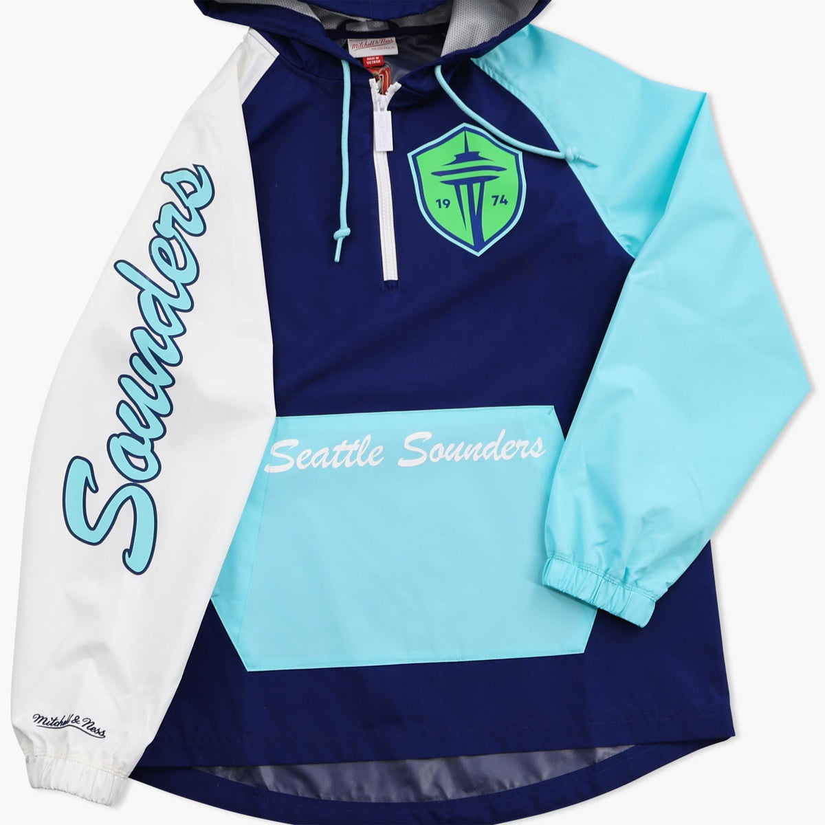 Seattle Sounders 1/4 Zip Anorak Windbreaker Jacket
