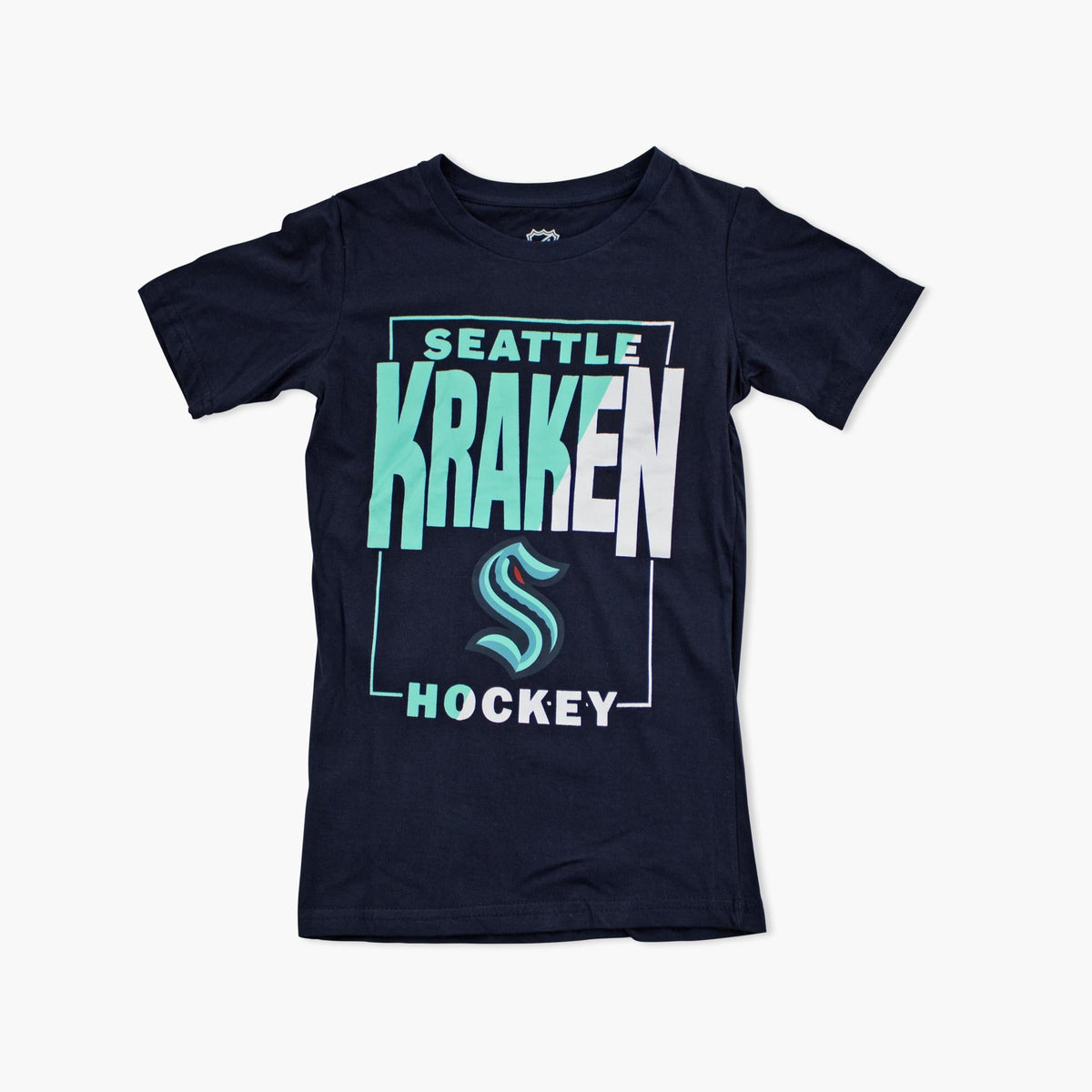 Seattle Kraken Coin Toss Youth Navy T-Shirt