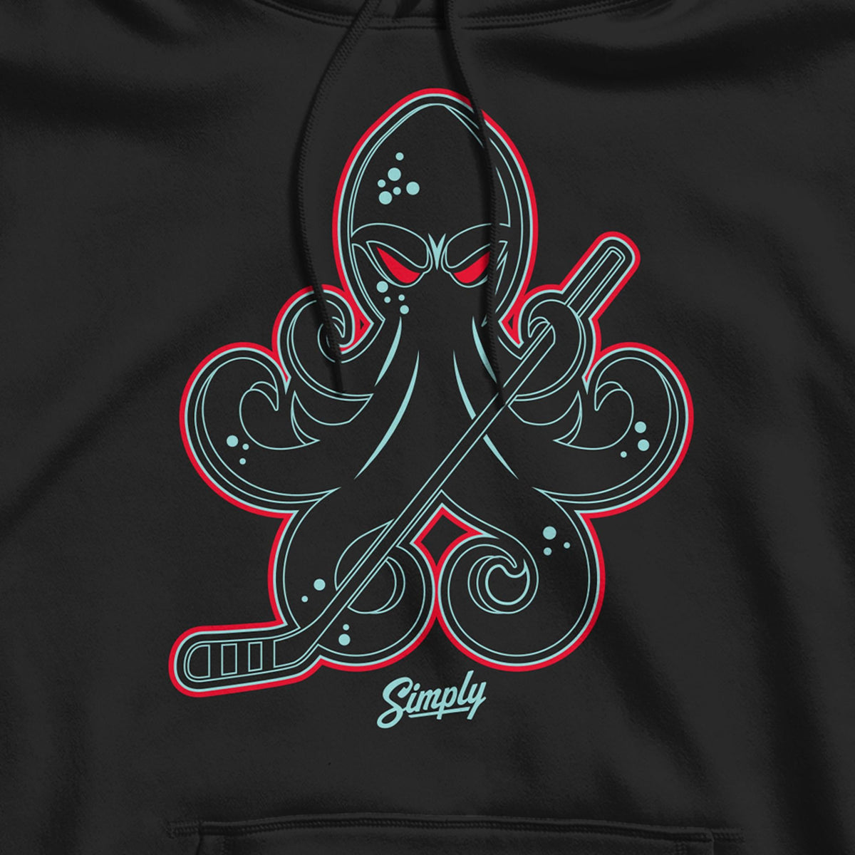 Hocktopus Black Ice Glow In The Dark Hoodie