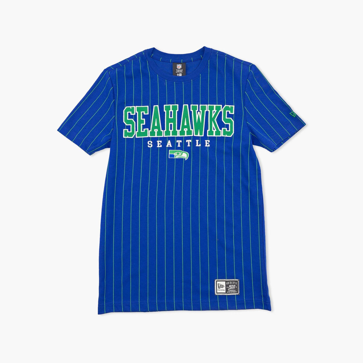 Seattle Seahawks Royal Pinstripe Gridiron T-Shirt