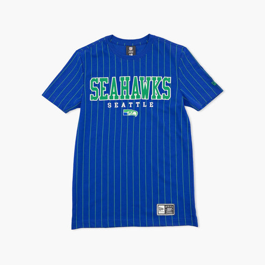Seattle Seahawks Royal Pinstripe Gridiron T-Shirt