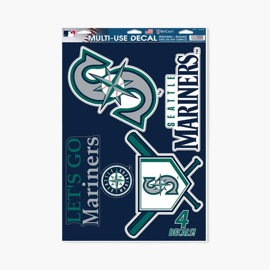 Seattle Mariners11" x 17" Decal 4-Pack