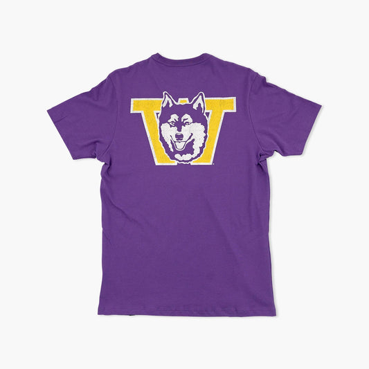 Washington Huskies Purple Arched Pass Franklin T-Shirt