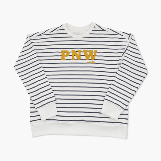 Pacific Northwest Stripe Everlee Womens Crewneck