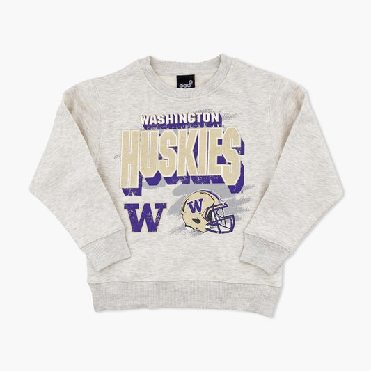 Washington Huskies Wild Card Youth Crewneck