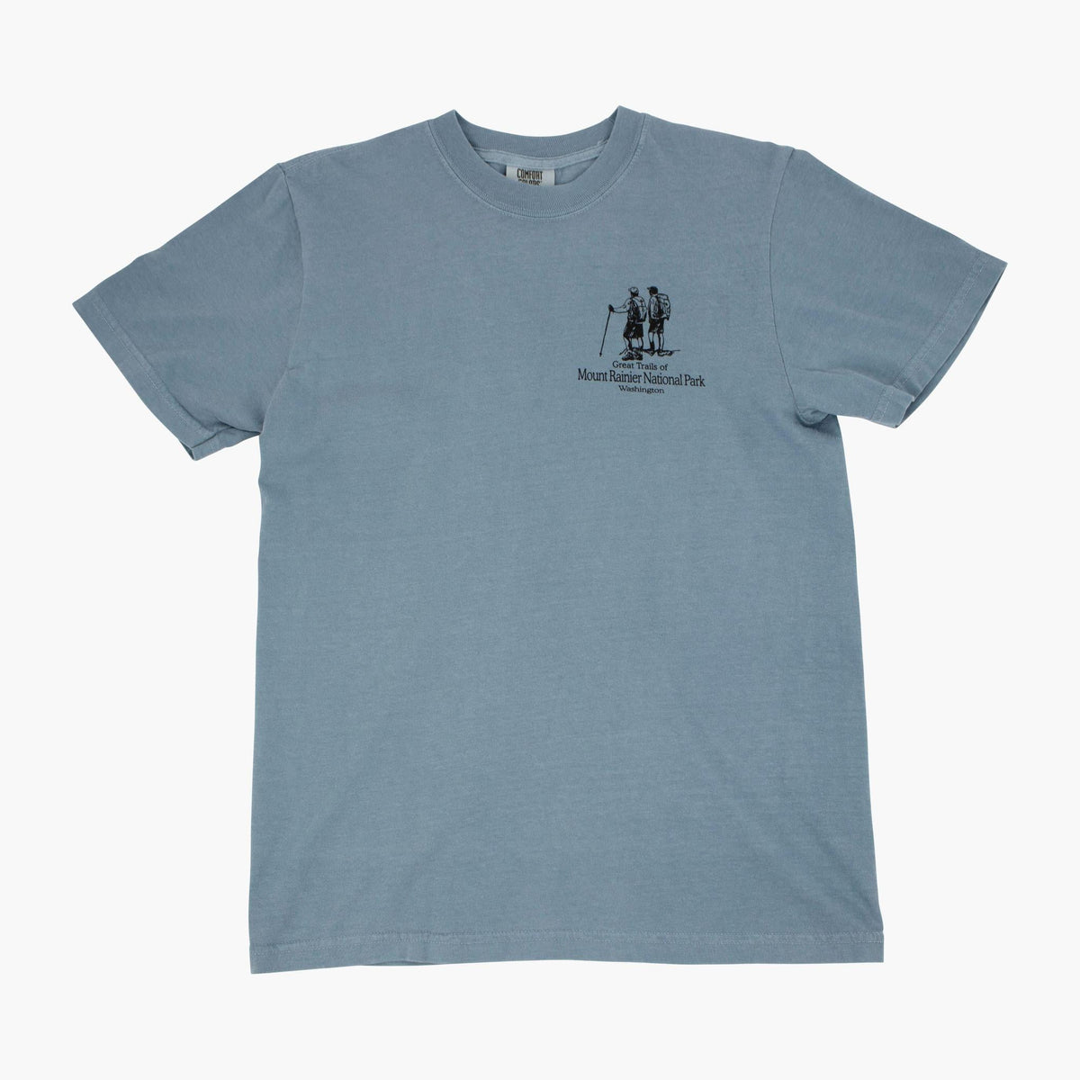 Trail Map Ice Blue Rainier T-Shirt