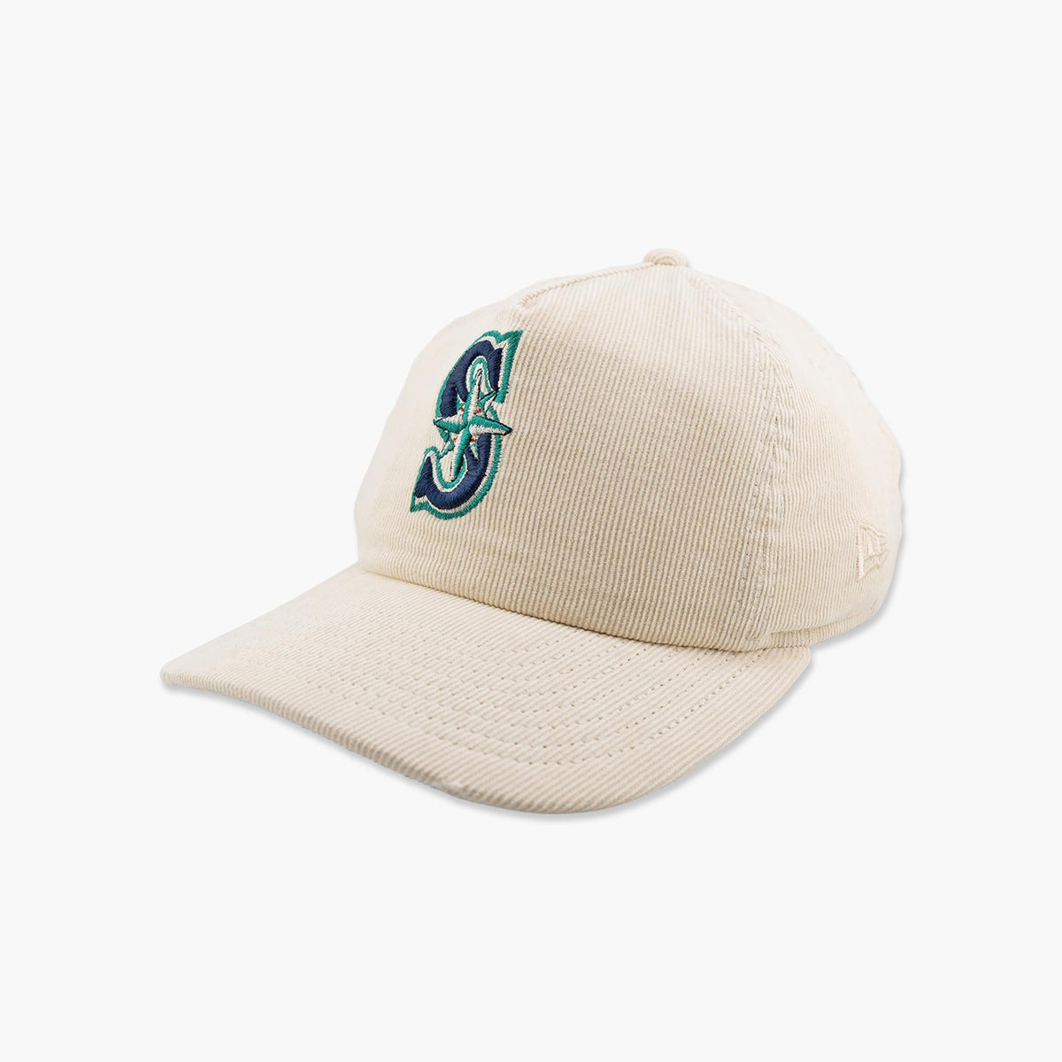 Seattle Mariners Cream Corduroy Unstructured Snapback